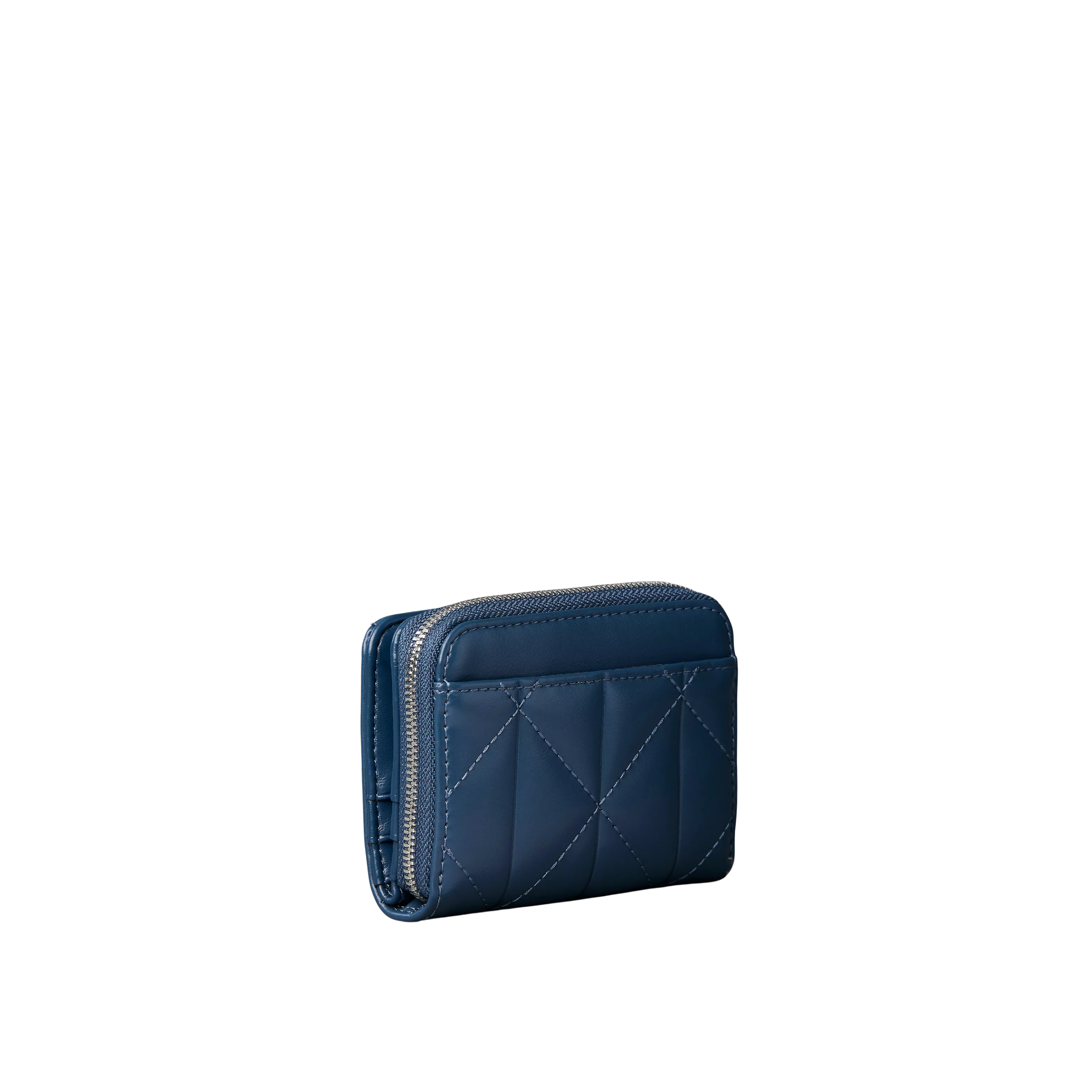 Calvin Klein Women Quilted Emblem Logo Zip Flap Wallet - Key Largo