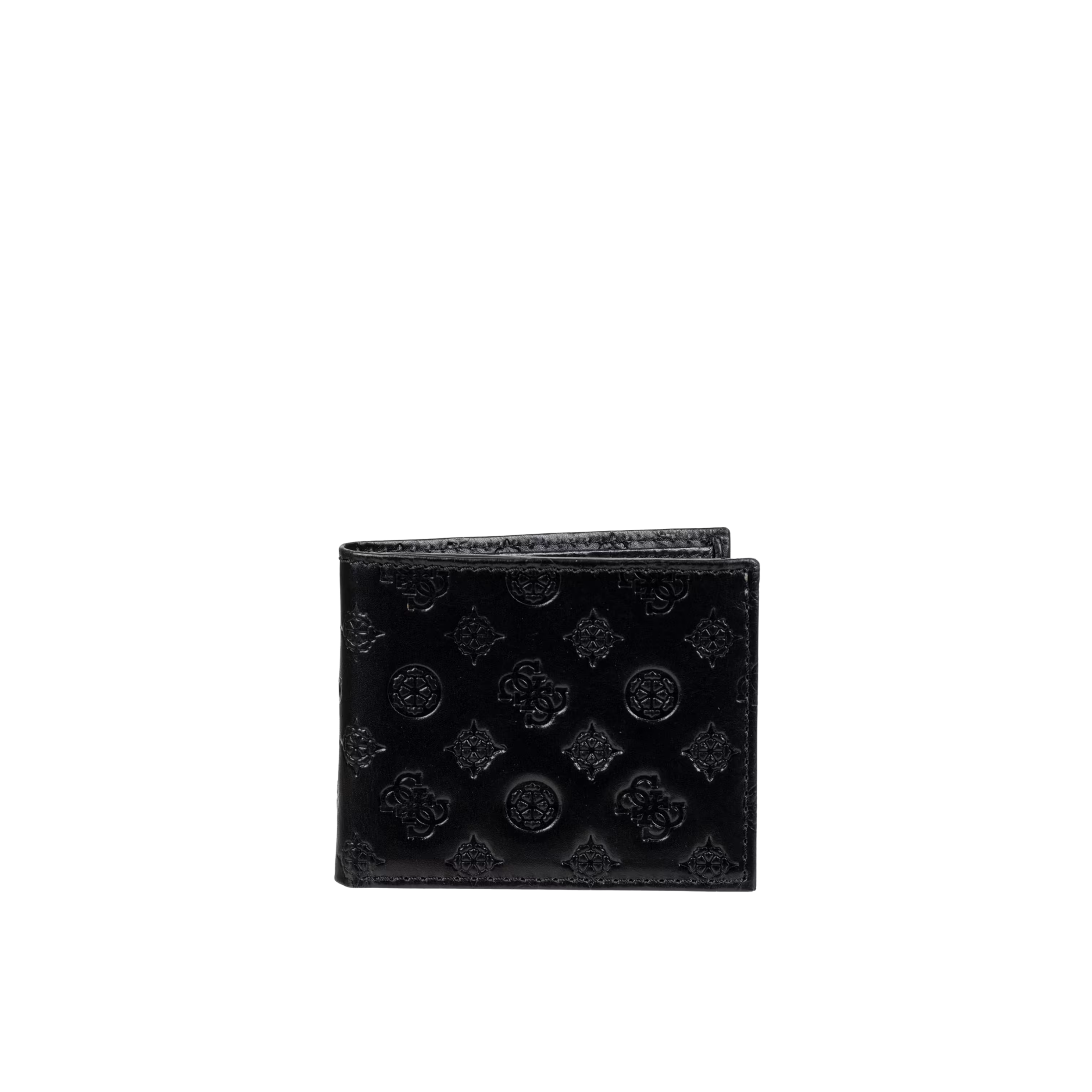 Guess Men Pasko Passcase Wallet - Black Snakeskin