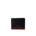 Guess Men RFID Safe Reeve Passcase Wallet - Black Red