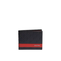 Guess Men Mesa Double Billfold Wallet - Black Red