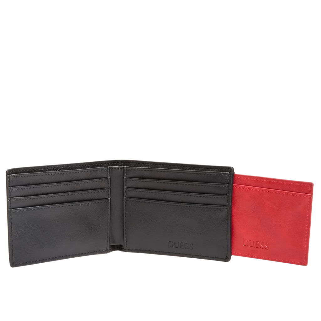 Guess Men Carter Billfold Wallet - Black