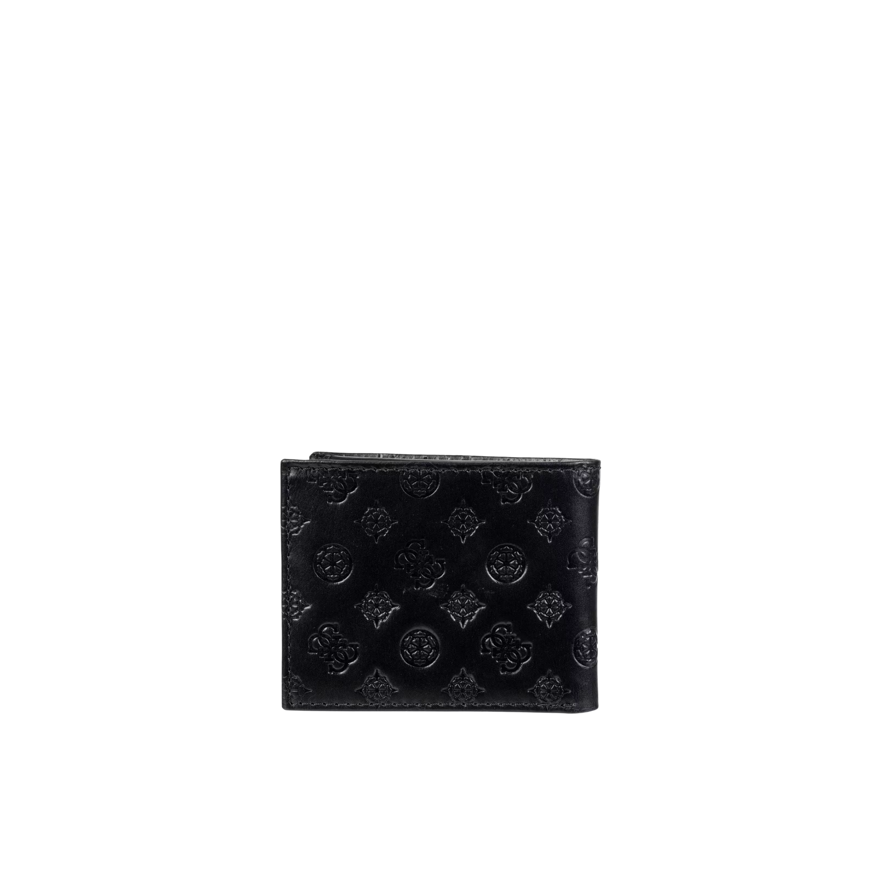Guess Men Pasko Passcase Wallet - Black Snakeskin