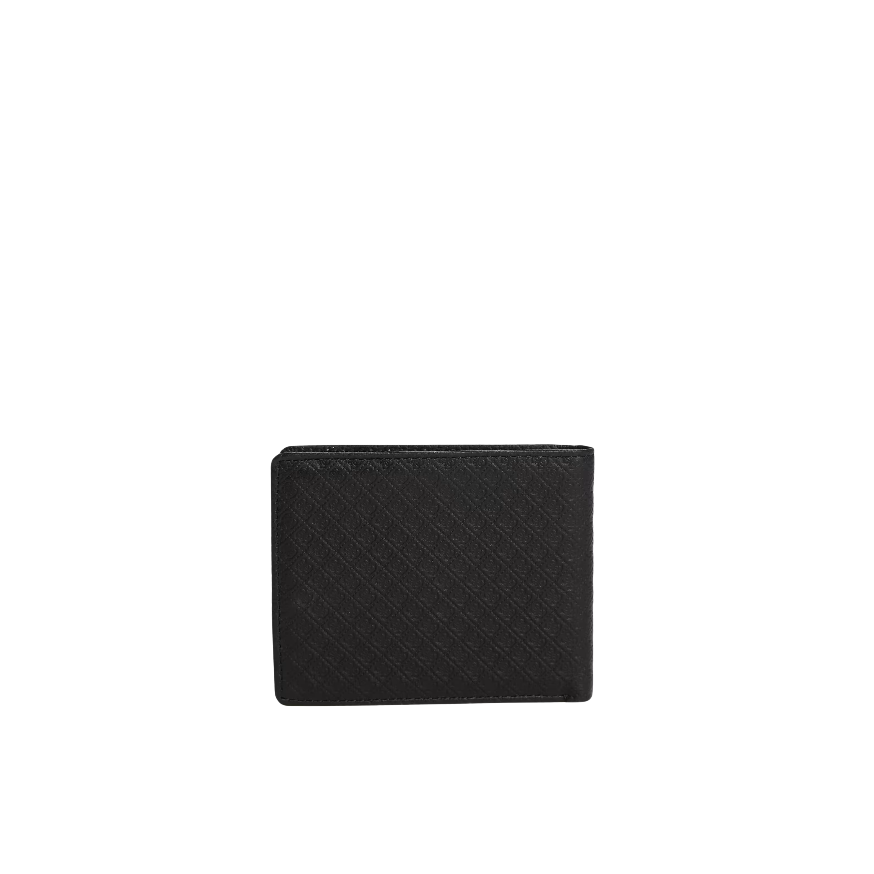 Guess Men Devin Quattro G Slimfold Wallet - Black Snakeskin