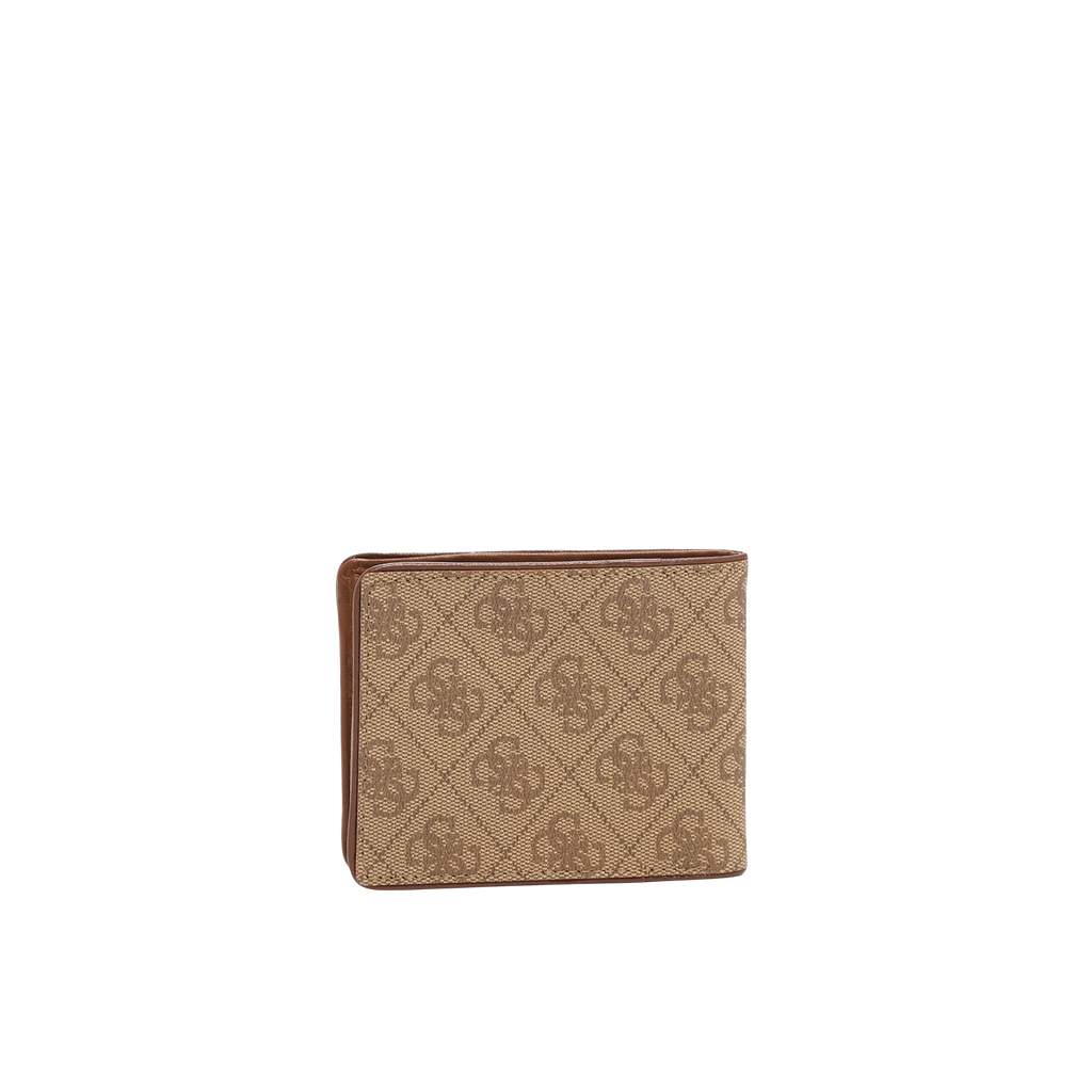 Guess Men Jared Signature Slimfold Wallet - Tan