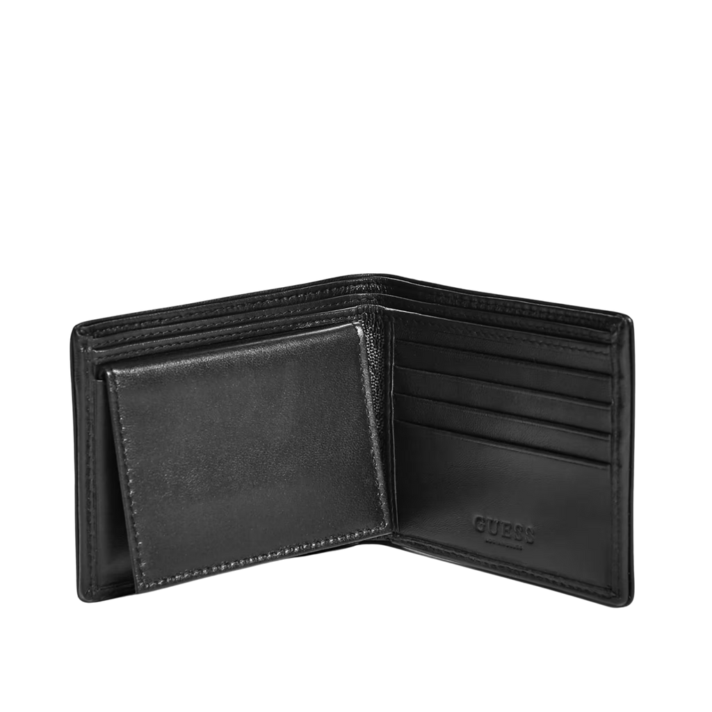 Guess Men Milano Logo Backpack Wallet - Black