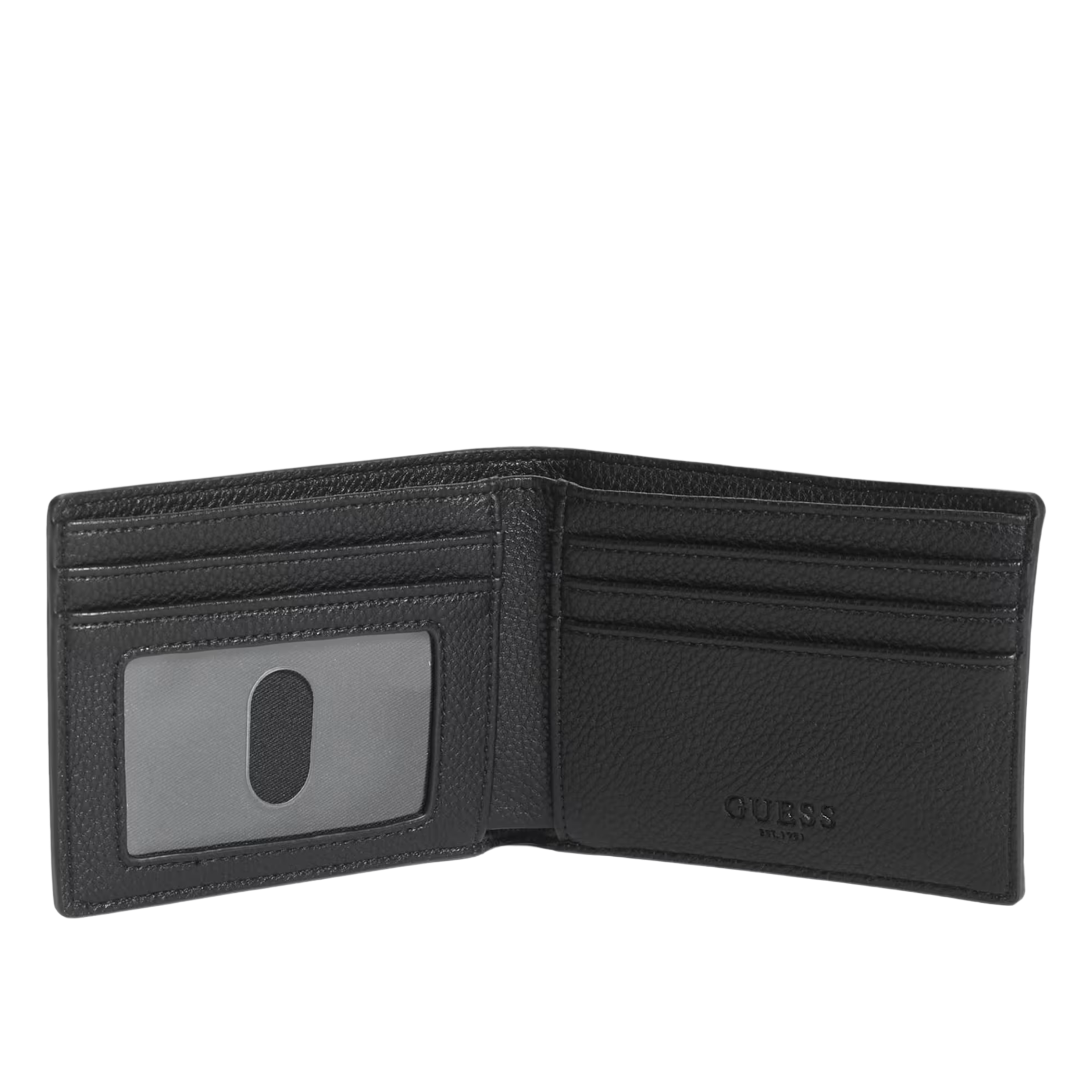 Guess Men Billfold Pull Out Card Case - Black