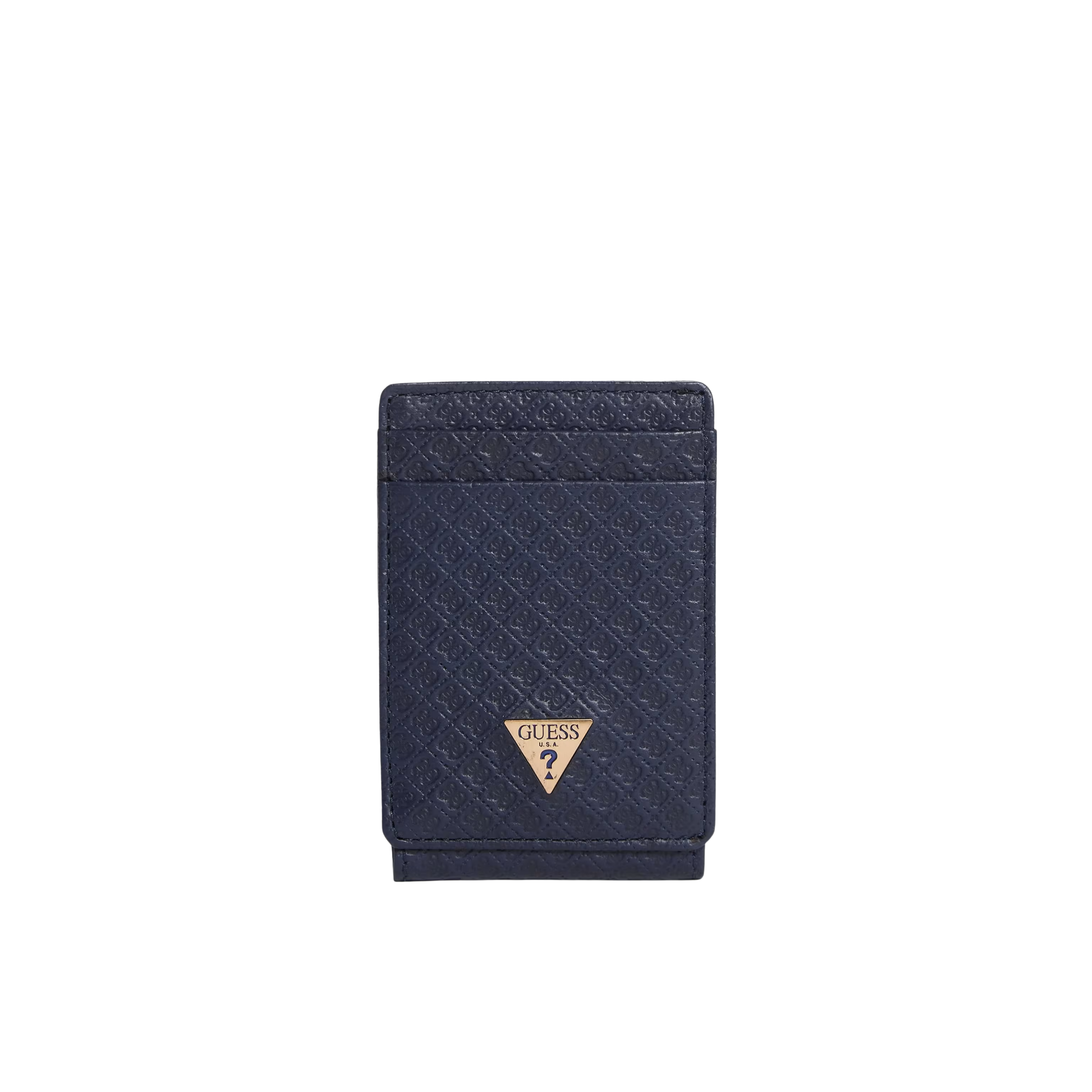 Guess Men Devin Quattro G Magnetic Wallet - Navy Blue