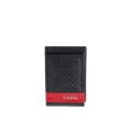 Guess Men Mesa Magnetic Fold Wallet - Black Red