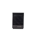 Guess Men Mesa Magnetic Fold Wallet - Black Grey