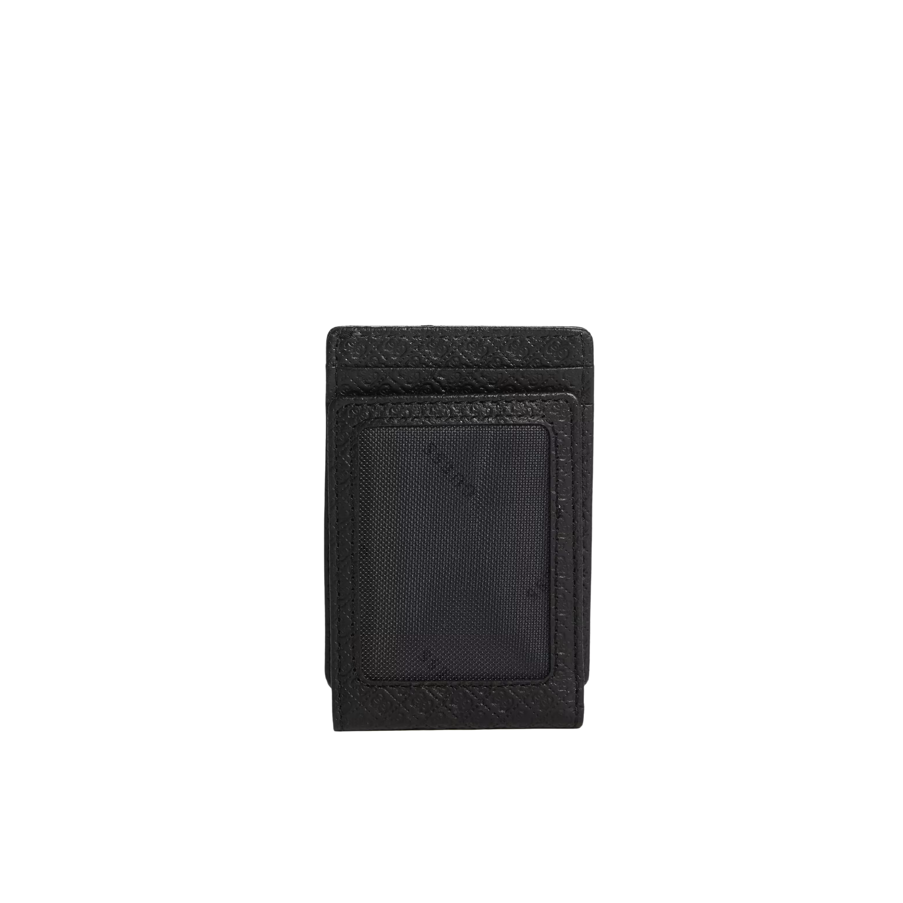 Guess Men Devin Quattro G Magnetic Wallet - Black Snakeskin