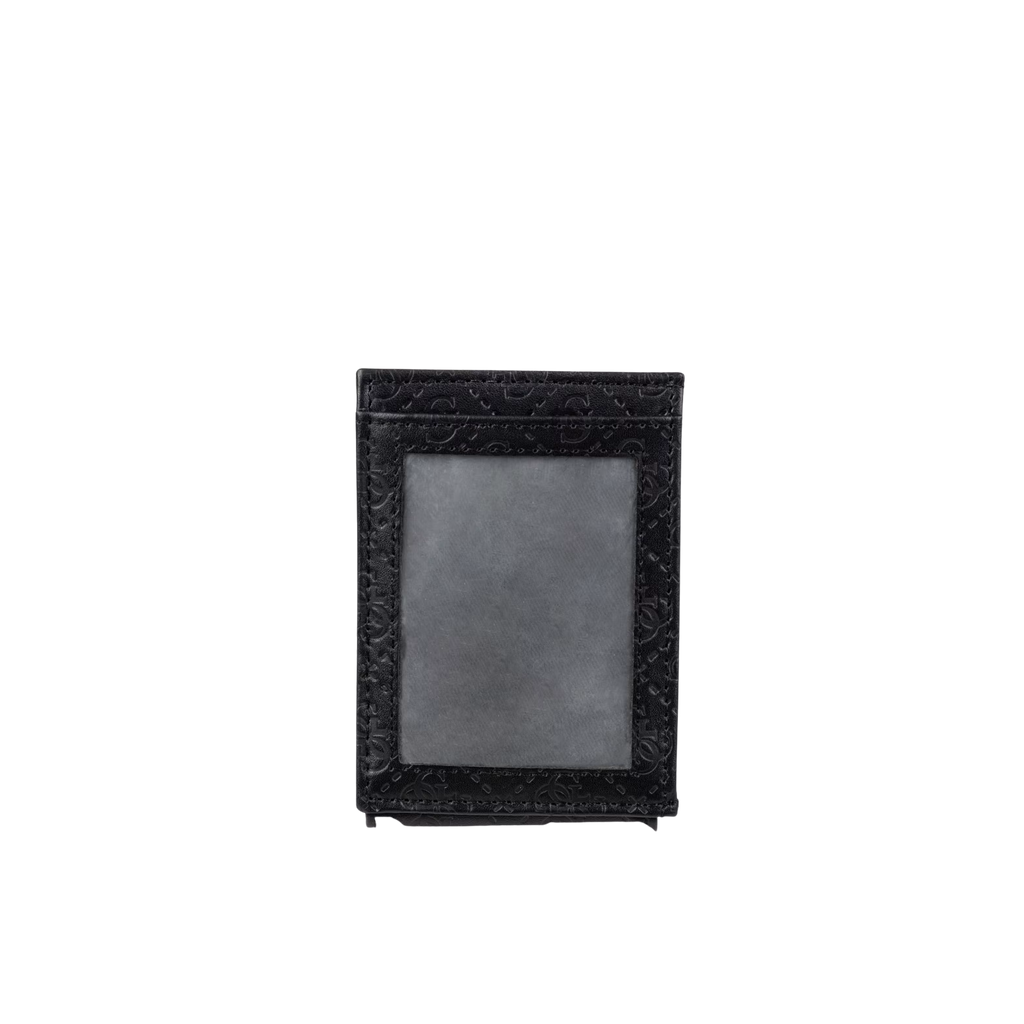 Guess Men Mesa Magnetic Fold Wallet - Black Grey