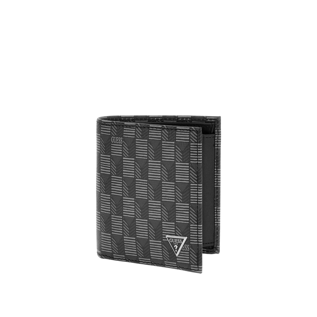 Guess Men G Wave Billfold Wallet - Black