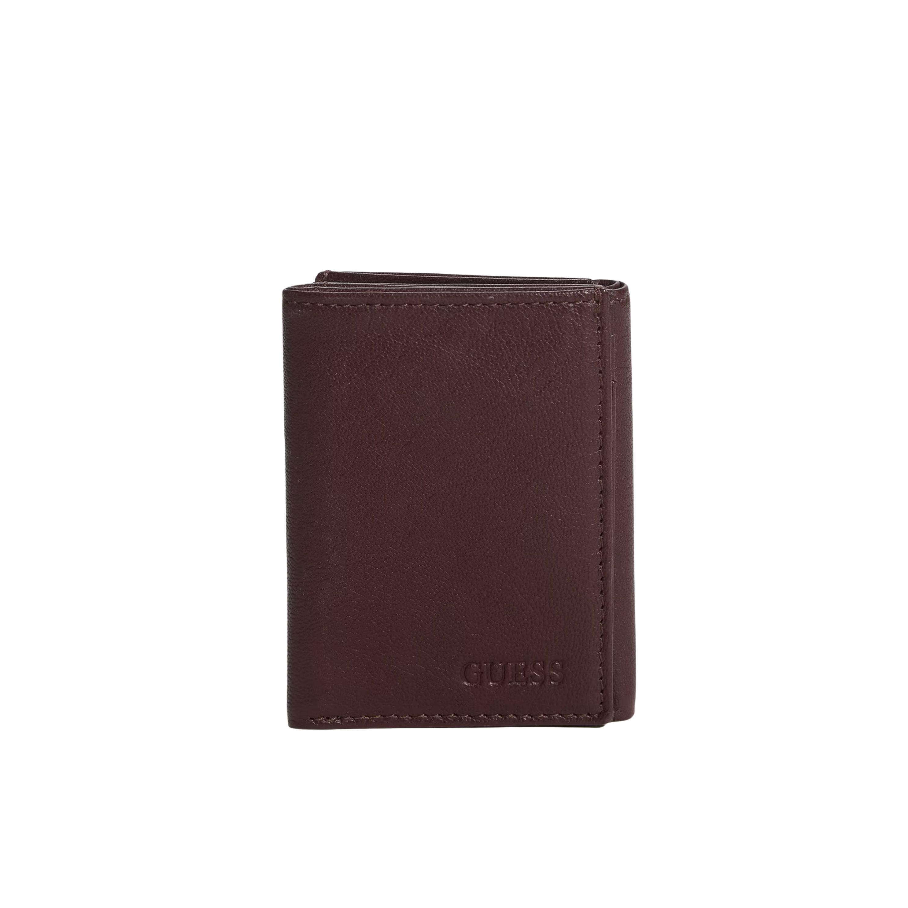 Guess Men Alex Smooth Z Fold Wallet - Brown