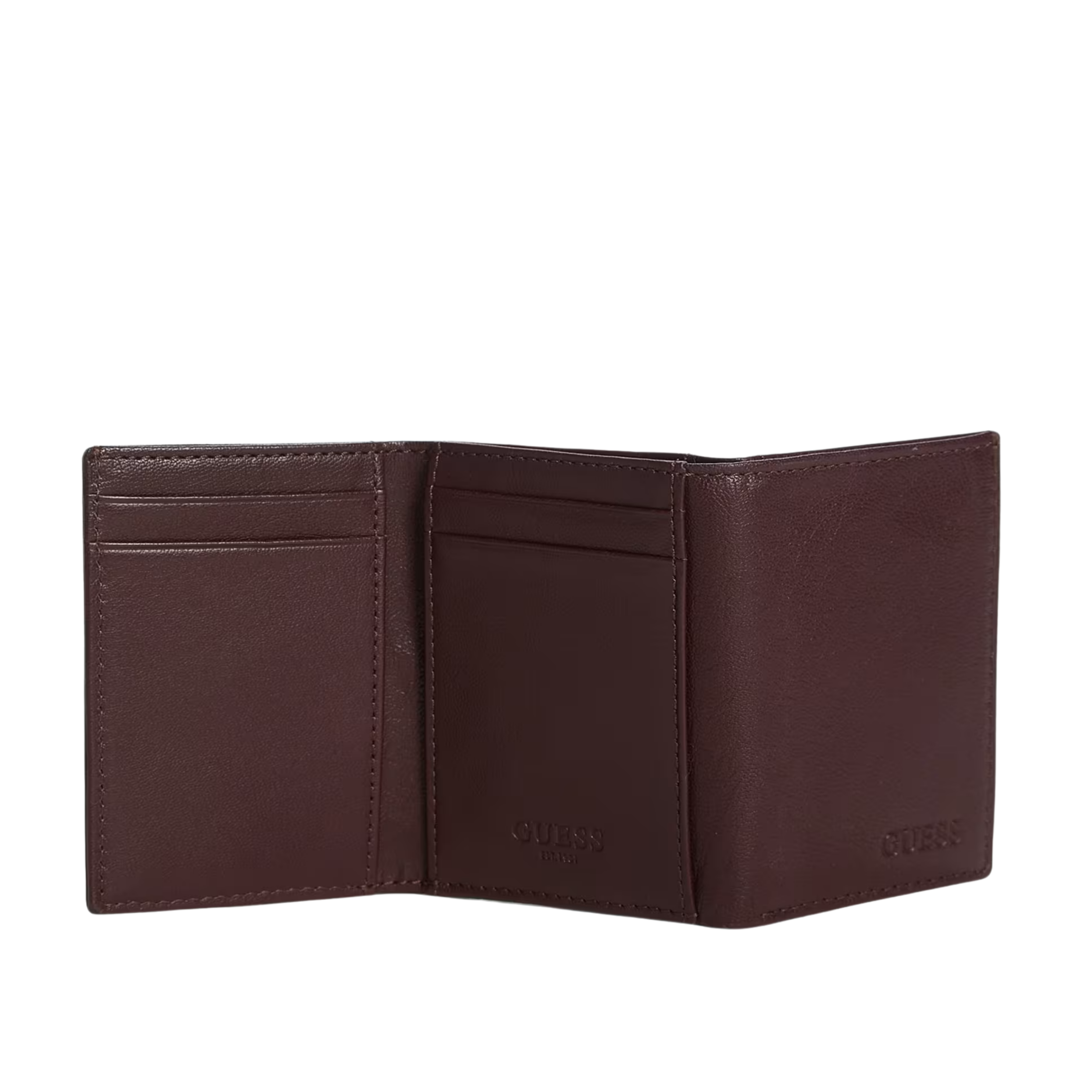 Guess Men Alex Smooth Z Fold Wallet - Brown