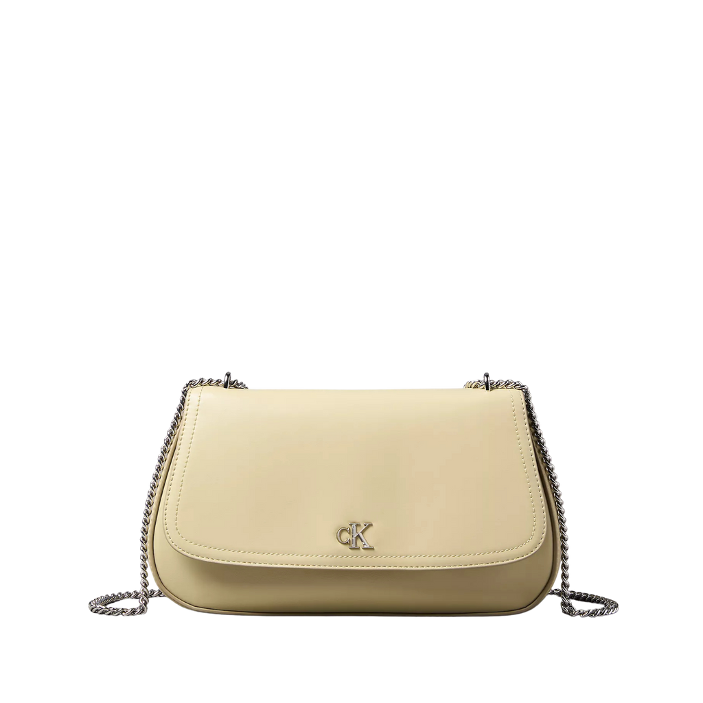 Calvin Klein Women Monogram Hardware Chain Shoulder Bag - Mint Tea