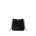 Calvin Klein Women Monogram Chain Saddle Bag - Black