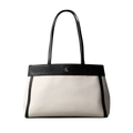 Calvin Klein Women Monogram Canvas Medium Tote Bag - White Canvas