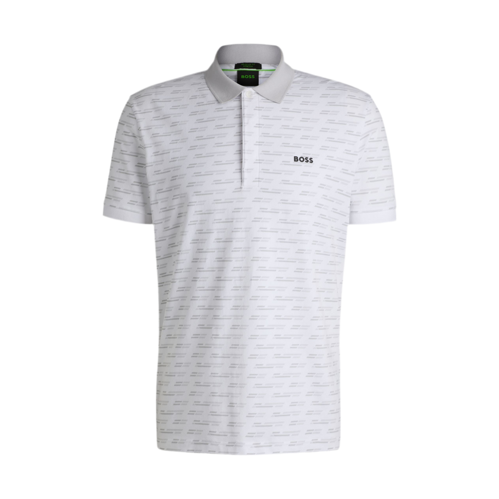 Hugo Boss Men Paddy Polo Shirt Printed - White