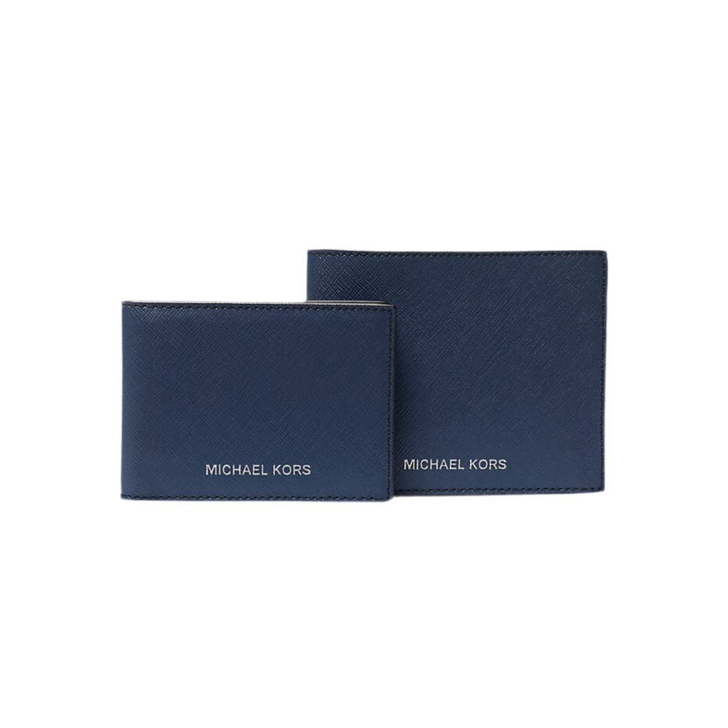Michael Kors Harrison Saffiano Leather Wallet - Navy