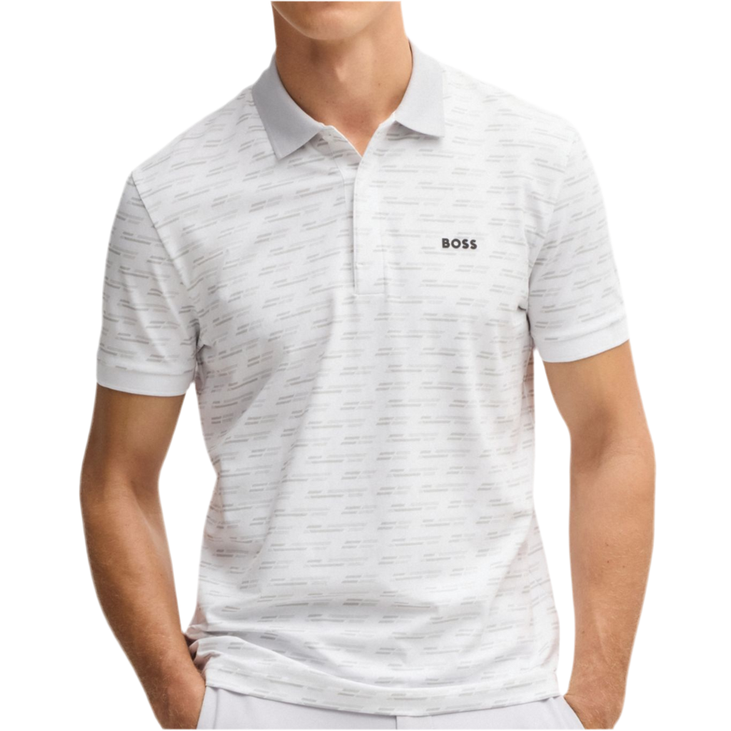 Hugo Boss Men Paddy Polo Shirt Printed - White