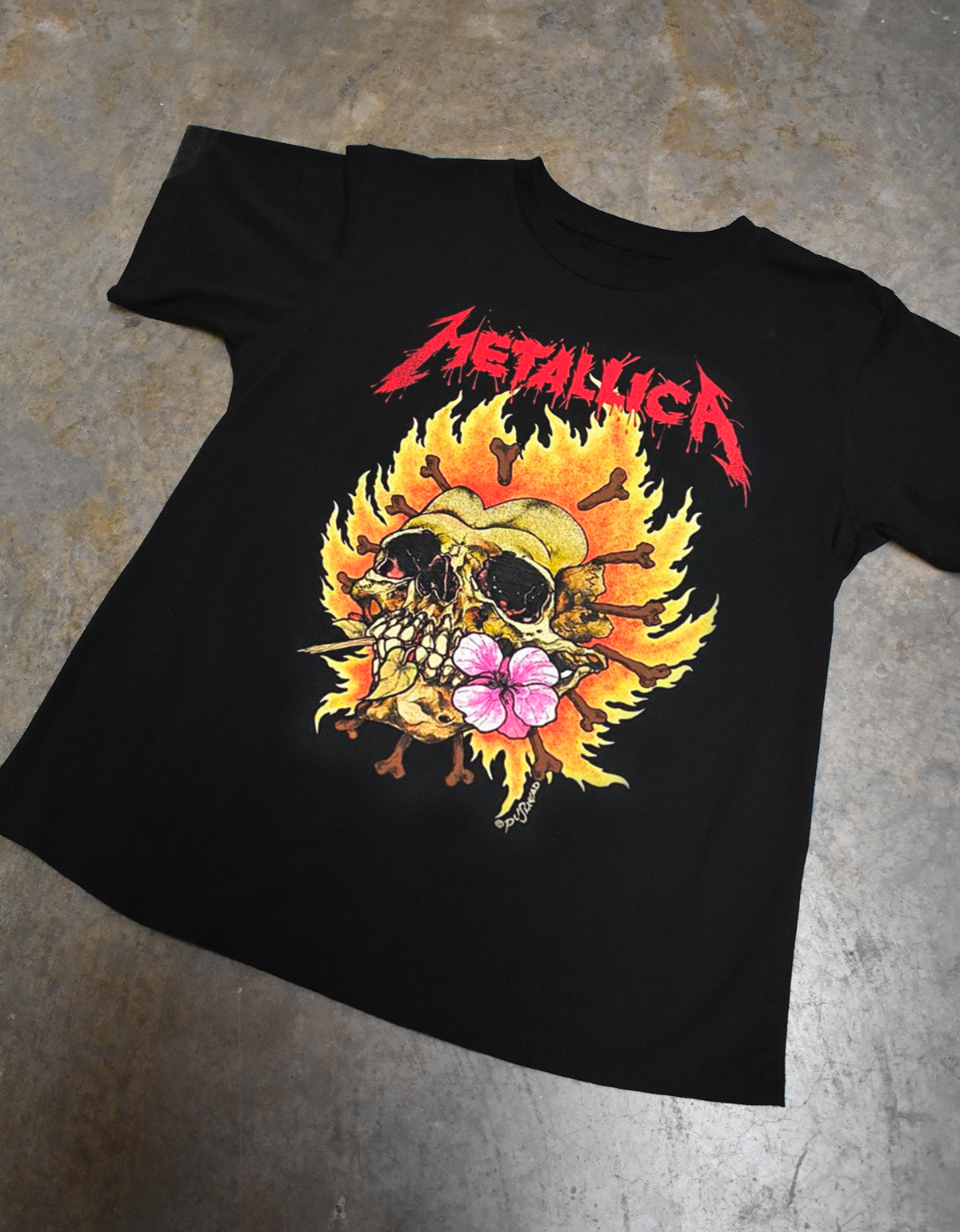 PLAYERA METALLICA FLOR